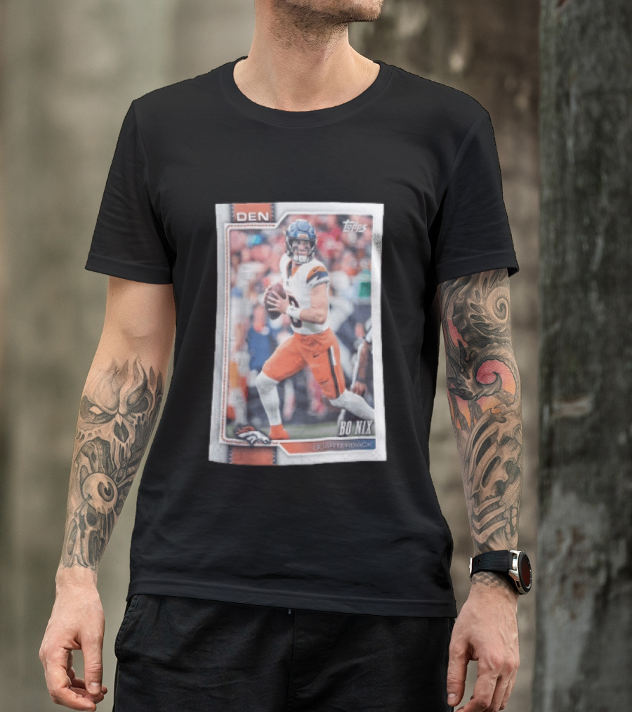 2026 Topps Football Bo Nix Denver Broncos Quarterback T-Shirt