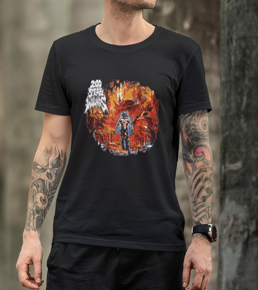 200 Stab Wounds Lowest Form Evilgreed Shop Longsleeve Fiery Dragon T-Shirt