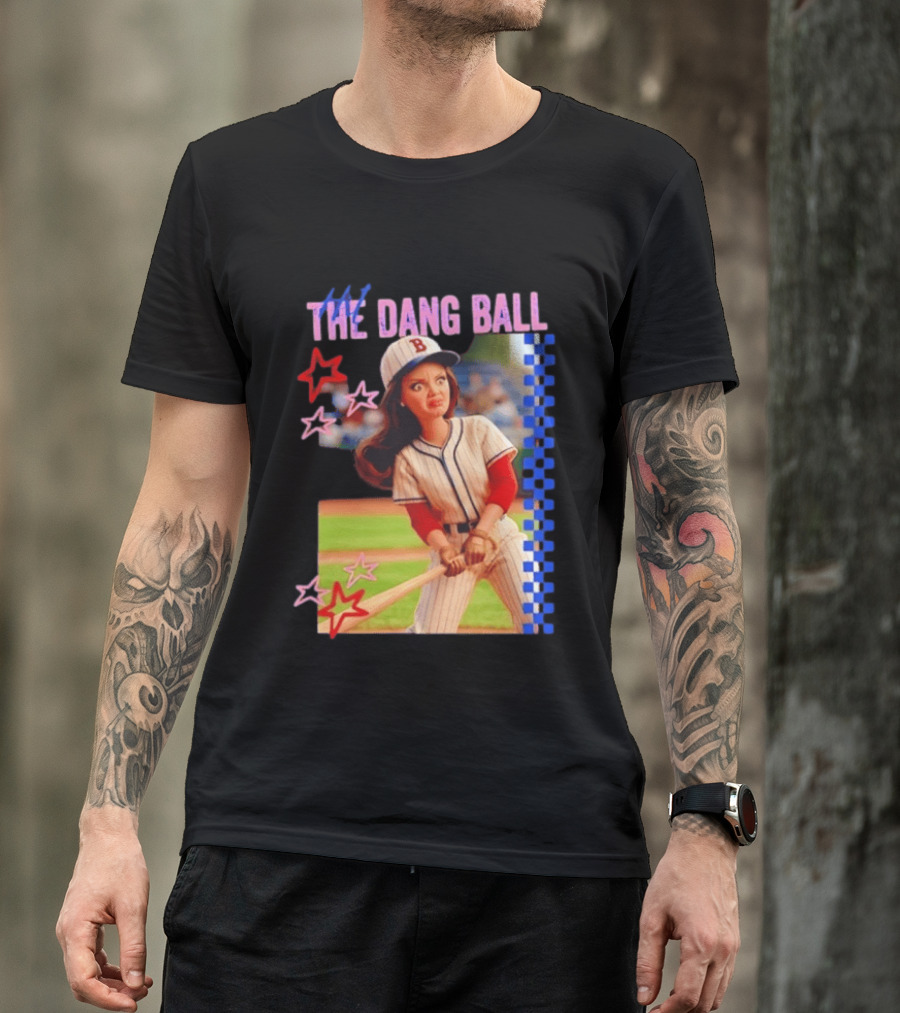 Barbie Ballfield Hit The Dang Ball Baseball Player Doll Vintage Stars T-Shirt