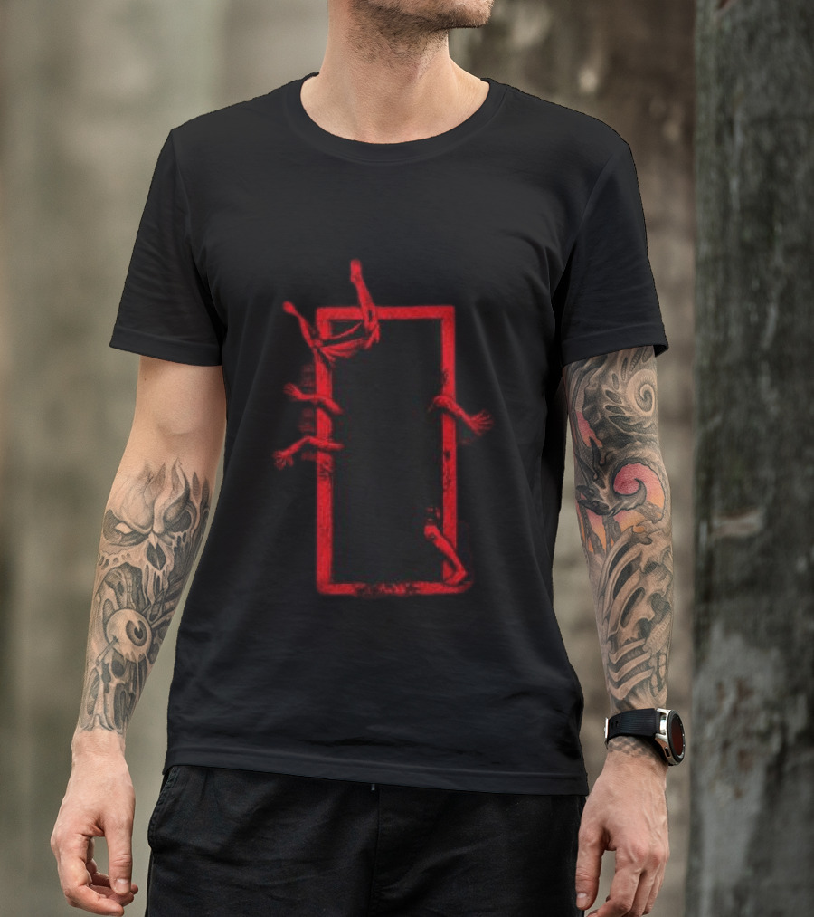 Heavy Spoilers Evil Inside Creepy Hands Shadow Box T-Shirt