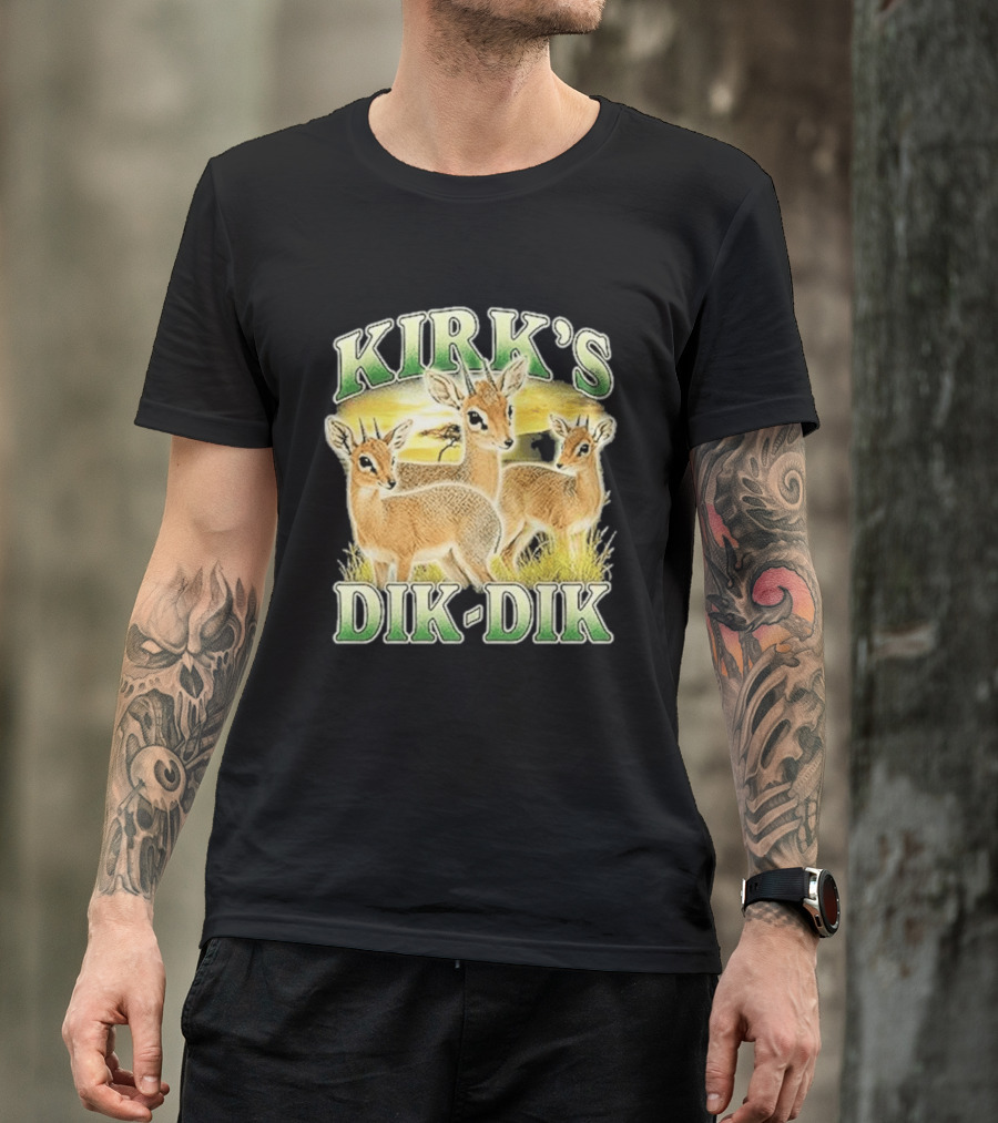 Kirk's Dik Dik Wildlife Safari Sunset Scene T-Shirt