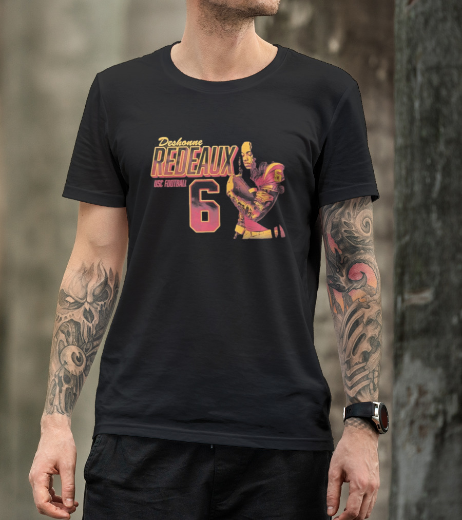 Deshonne Redeaux USC Football Number 6 T-Shirt