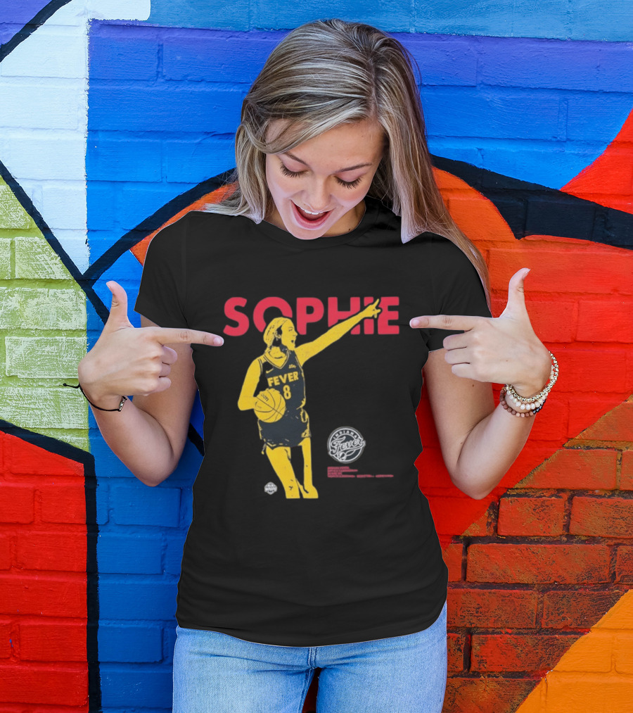 Sophie Cunningham Indiana Fever Basketball Number 8 T-Shirt