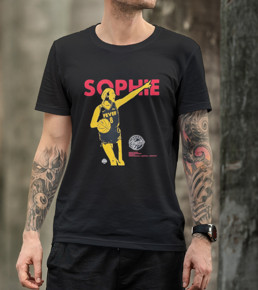 Sophie Cunningham Indiana Fever Basketball Number 8 T-Shirt