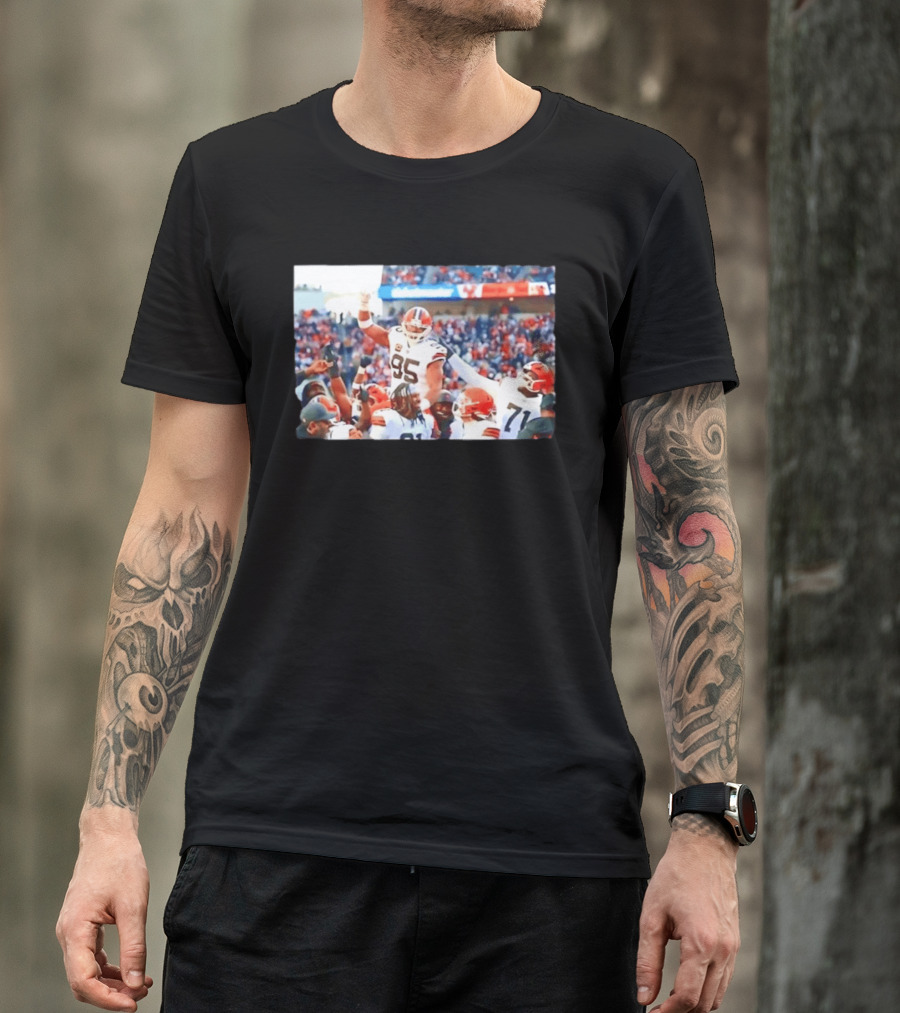 Cleveland Browns Myles Garrett Sacks Record Celebration NFL Football Triumph T-Shirt