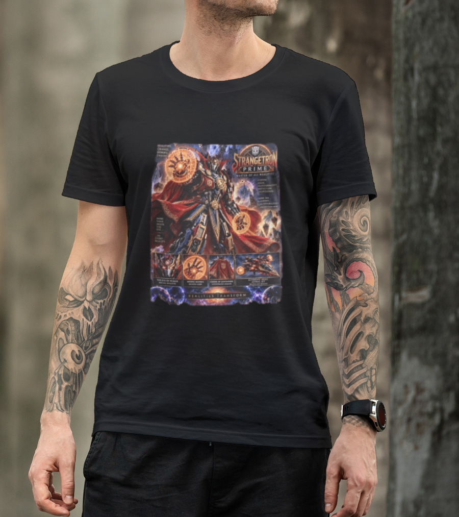 Strangetron Prime Master Of All Realities Realities Transform Mystic Master Crown Of Leviathos Eye Of Paradox T-Shirt