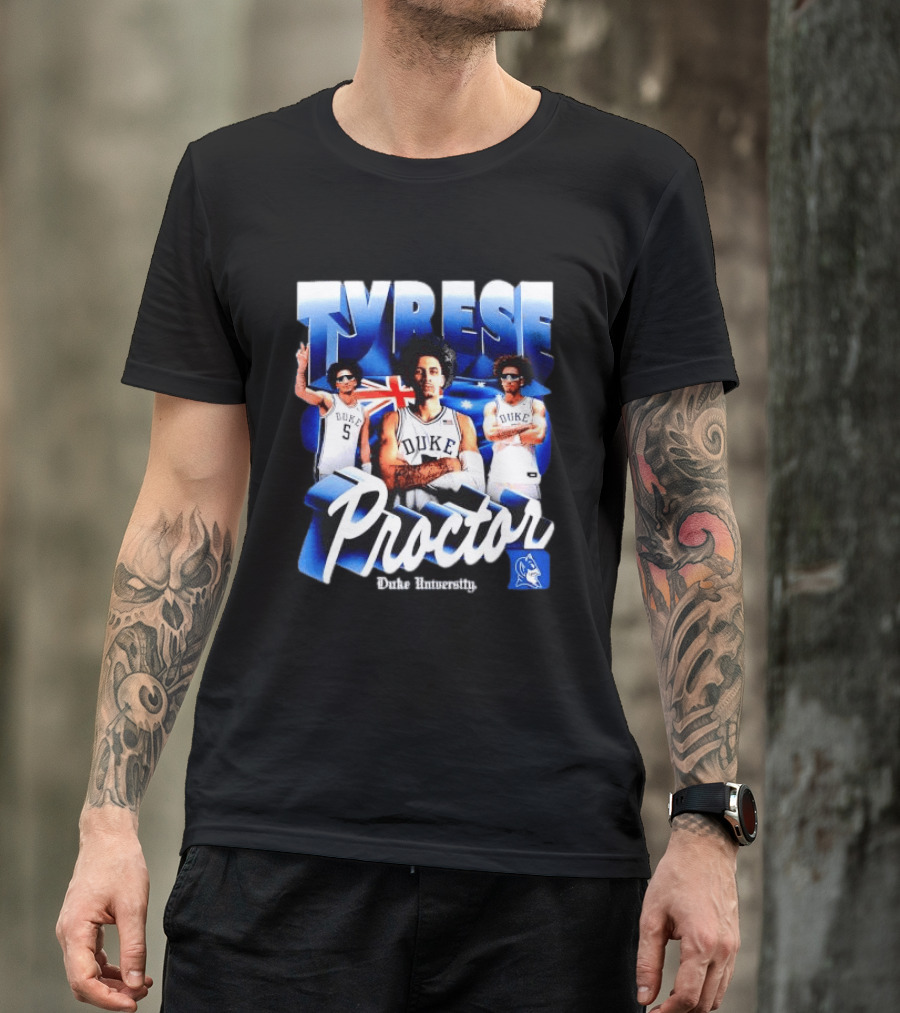 Tyrese Proctor Duke University Blue Devils Basketball Collage T-Shirt