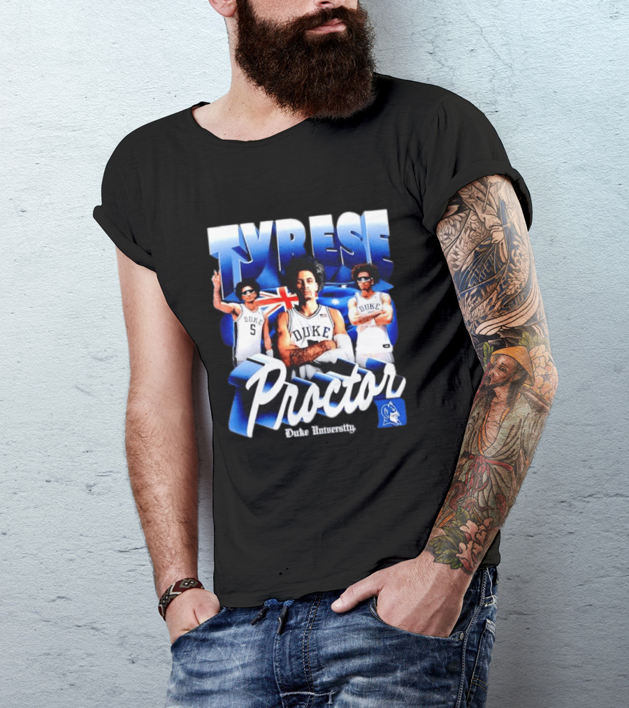 Tyrese Proctor Duke University Blue Devils Basketball Collage T-Shirt
