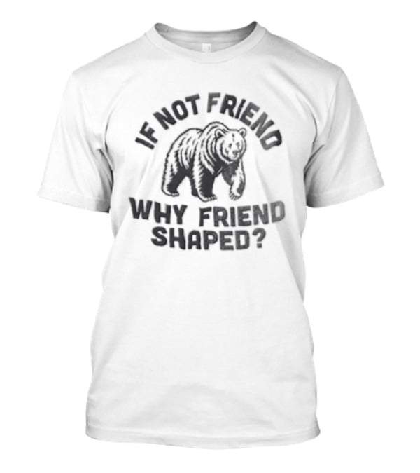 If Not Friend Why Friend Shaped Bear T-Shirt