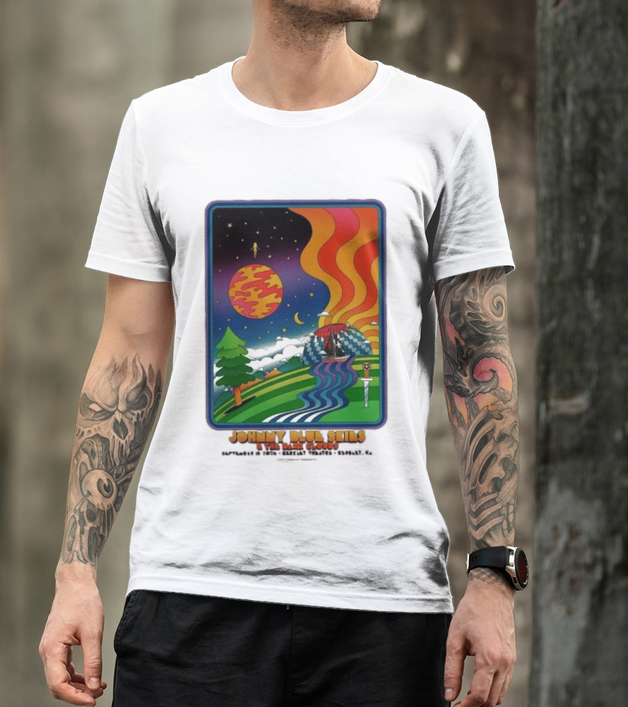 Johnny Blue Skies And The Dark Clouds Greek Theatre Berkeley CA September 15 2026 Event Psychedelic T-Shirt