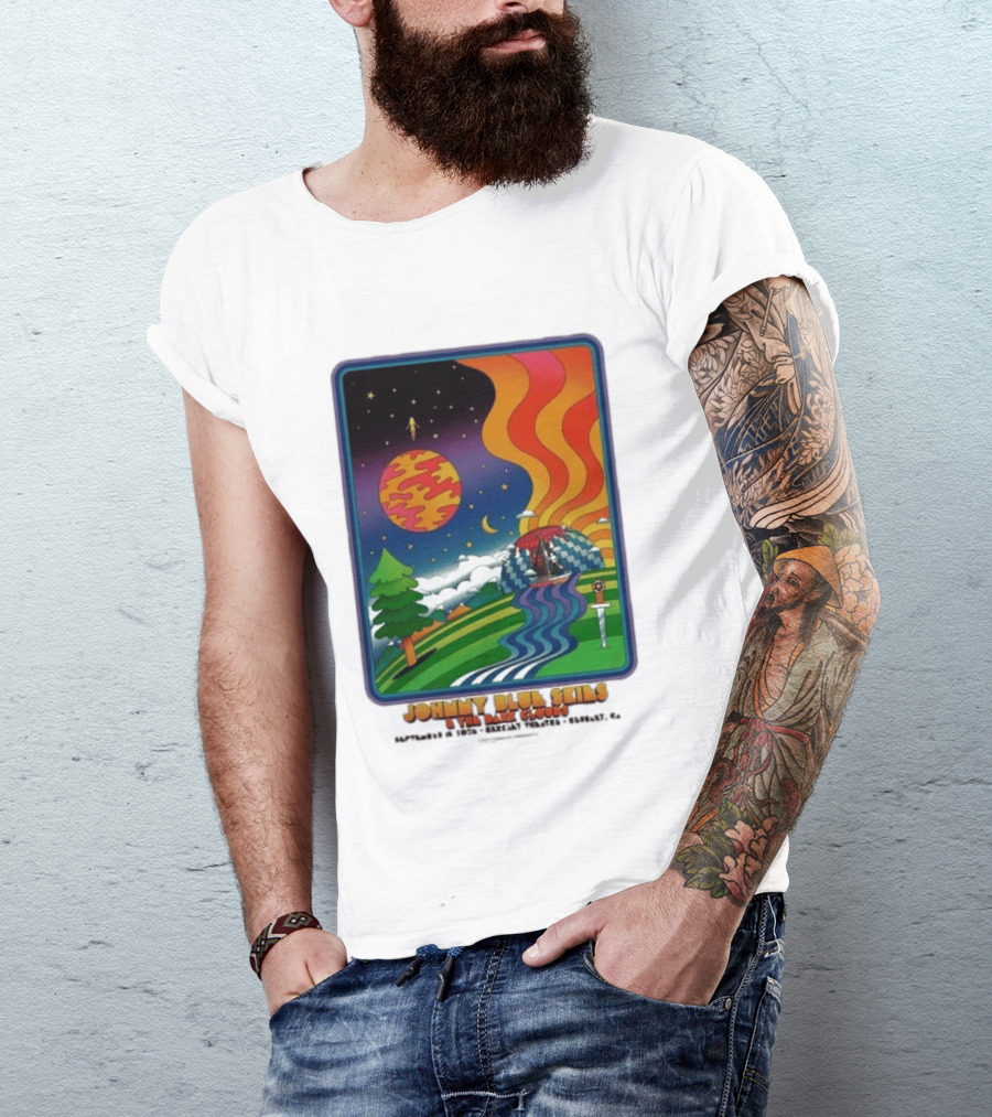 Johnny Blue Skies And The Dark Clouds Greek Theatre Berkeley CA September 15 2026 Event Psychedelic T-Shirt