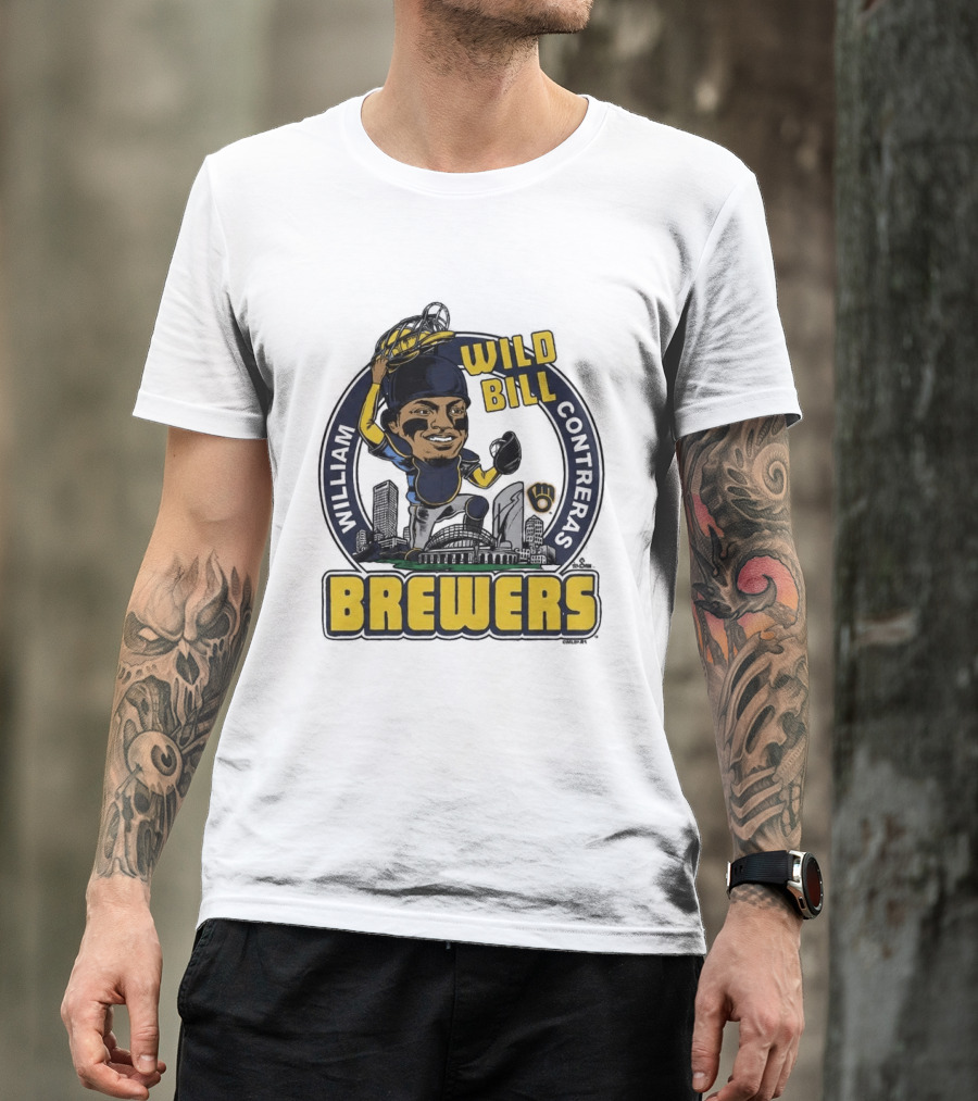 Milwaukee Brewers Wild Bill William Contreras Baseball 2026 T-Shirt