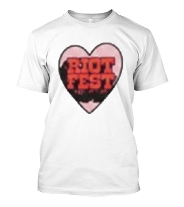 Riot Fest 2026 Chicago September 18 20 Heart T-Shirt