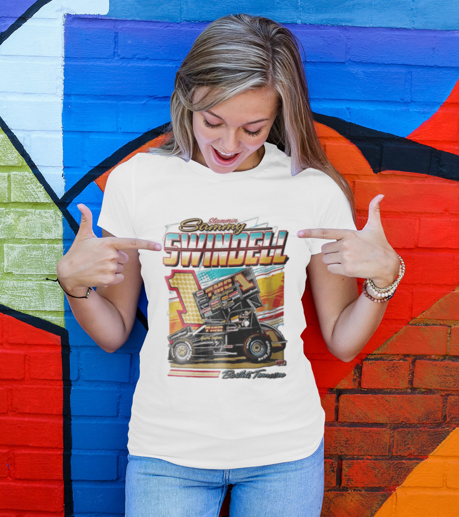 Slammin Sammy Swindell Number 1 Sprint Car Bartlett Tennessee Racing T-Shirt