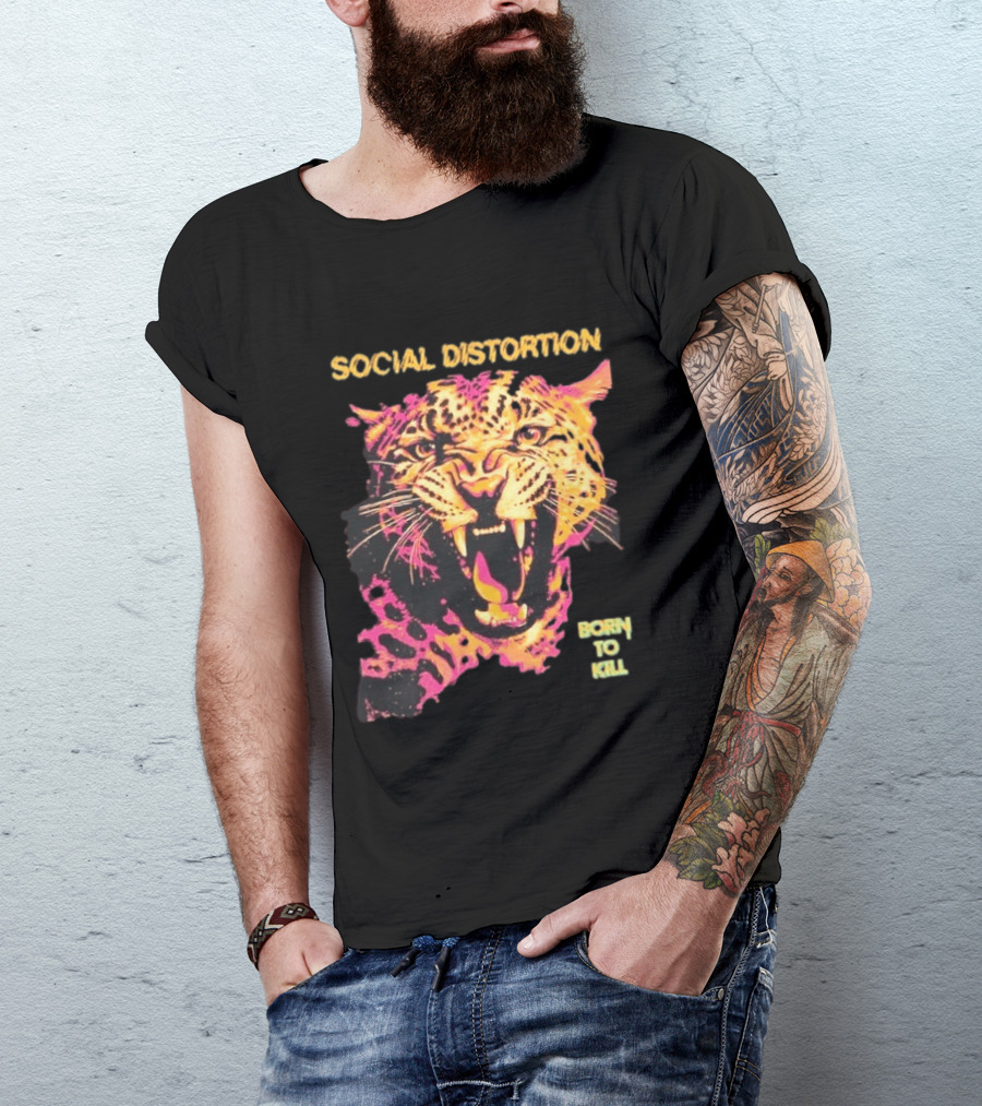 Social Distortion Born To Kill Leopard 2026 T-Shirt