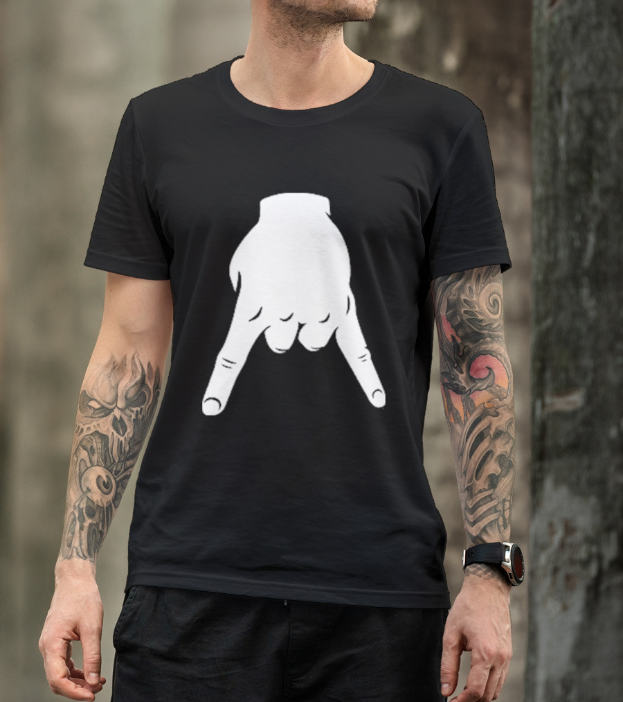 Horns Down Hand Gesture Texas Rivalry Sports Fan T-Shirt