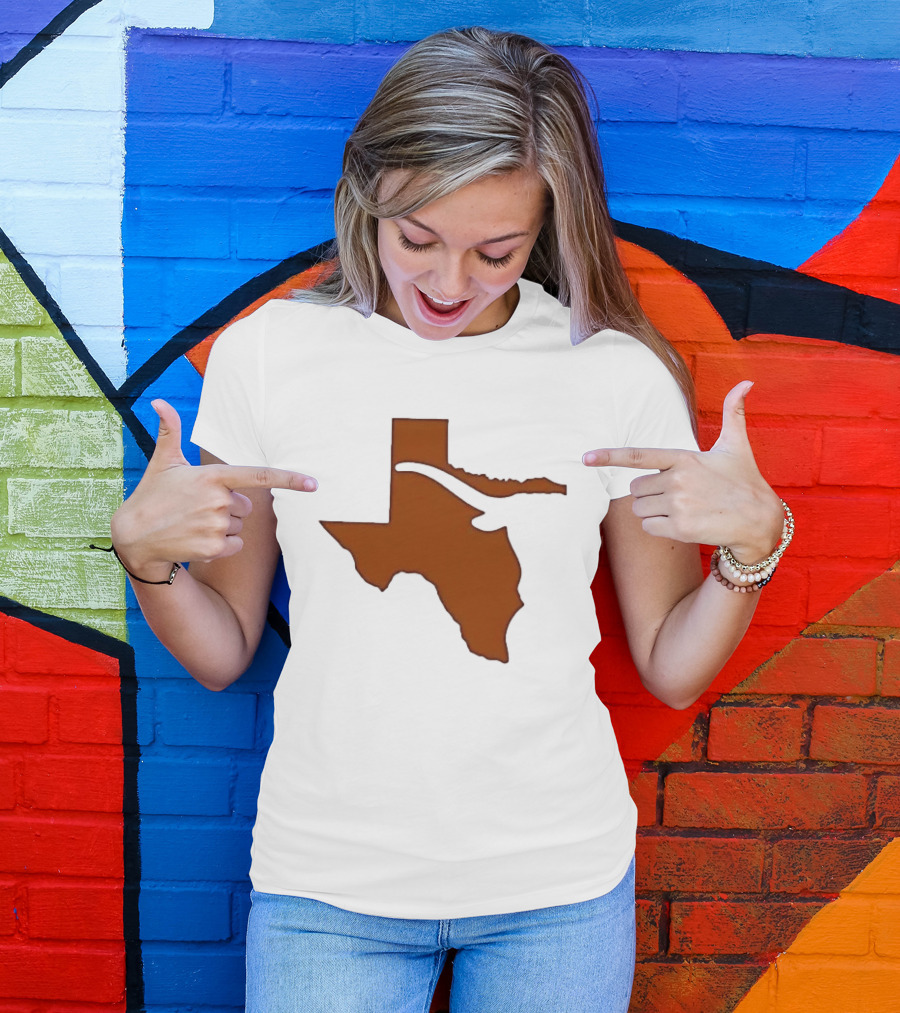 Texas State Longhorn Steer Original Orange T-Shirt