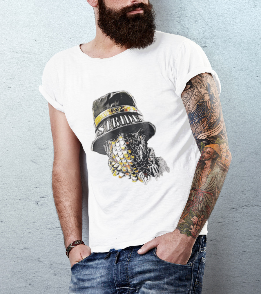 Strides Mmxxv Magpie Bucket Hat Golden Feather Mask T-Shirt