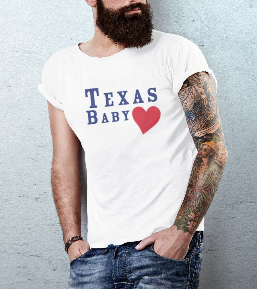 Susannah Joffe Store Texas Baby Heart Tank T-Shirt