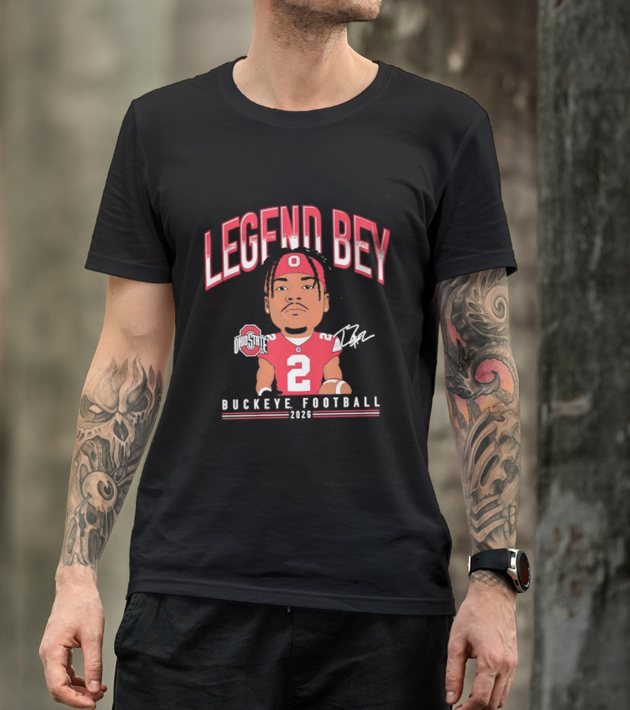 Legend Bey No 2 Ohio State Buckeye Football 2026 T-Shirt