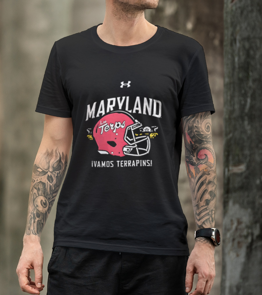 Maryland La Terps ¡Vamos Terrapins! Helmet T-Shirt