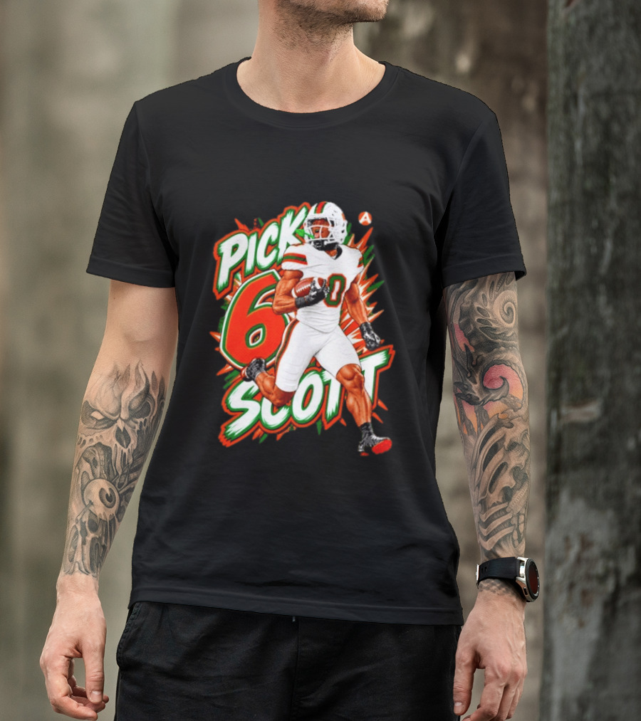 Keionte Scott Pick 6 Scott Miami Hurricanes Football Player T-Shirt