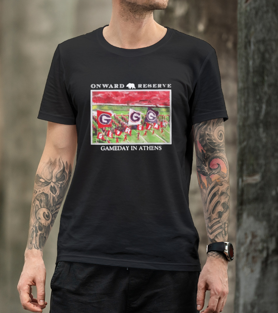 Onward Reserve Georgia Bulldogs Gameday In Athens T-Shirt