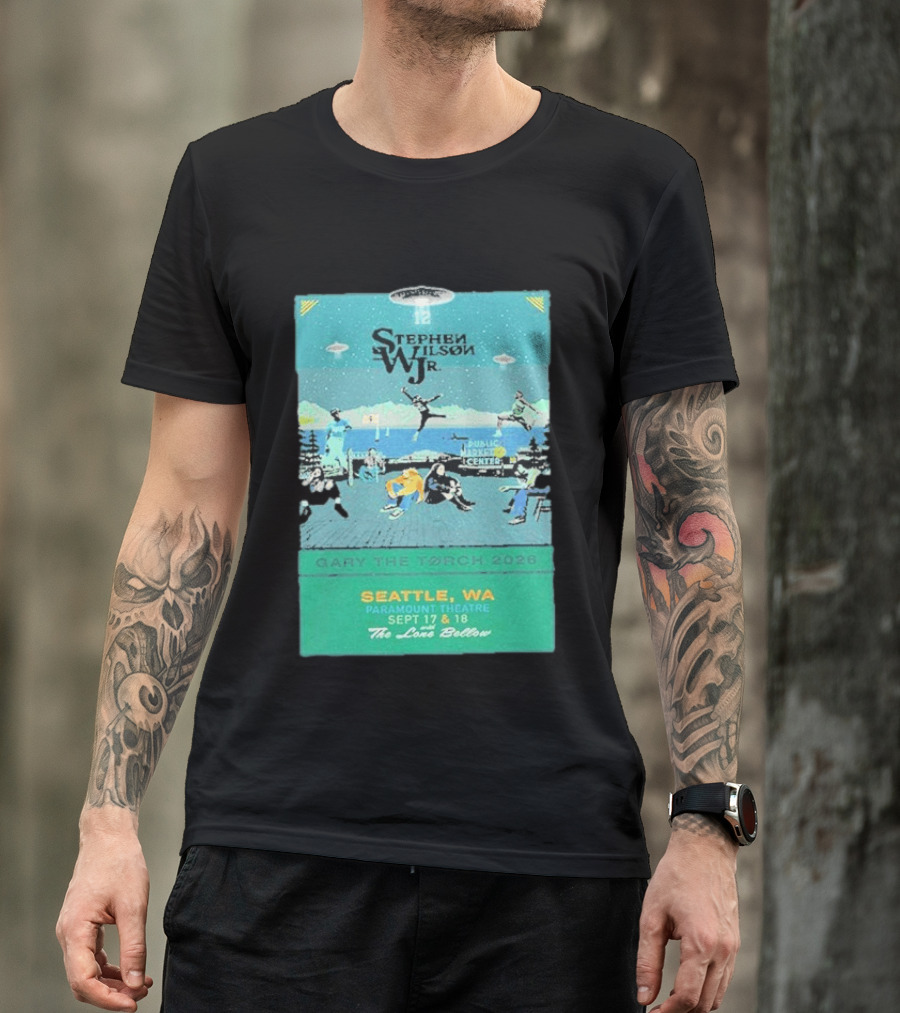 Stephen Wilson Jr Carry The Torch 2026 Seattle Paramount Theatre Event September 17 18 Public Market Center Seattle WA T-Shirt