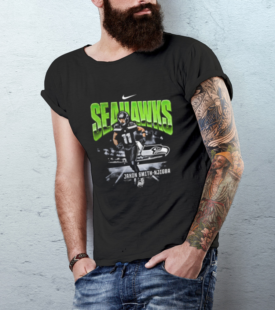 Seattle Seahawks Jaxon Smith Njigba 11 Nike Running Stadium T-Shirt