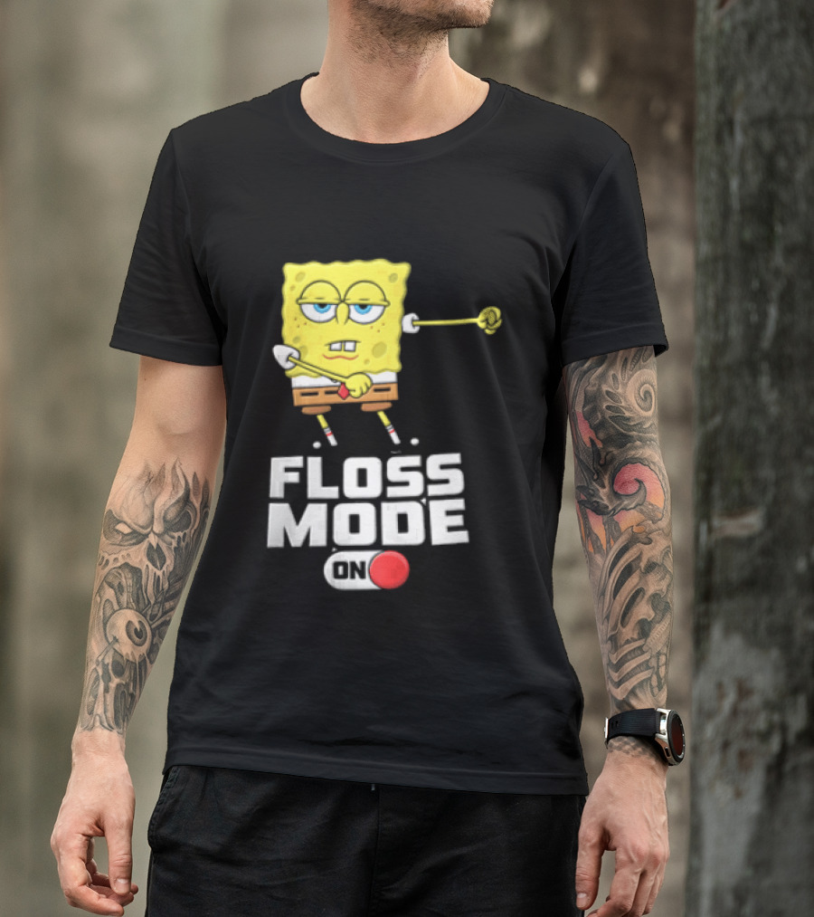 Squarepants Floss Mode On With Dabbing T-Shirt