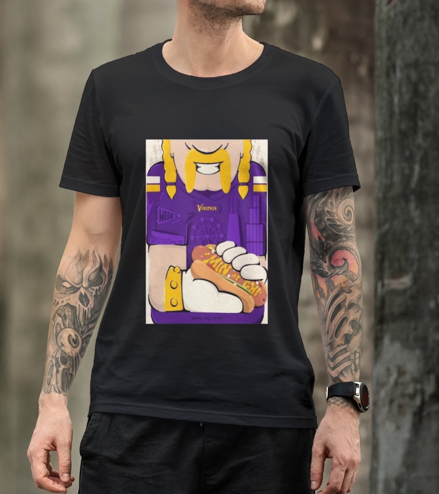 Minnesota Vikings Vs Chicago Bears September 20 2026 Soldier Field Chicago Illinois NFL Week 3 Event T-Shirt