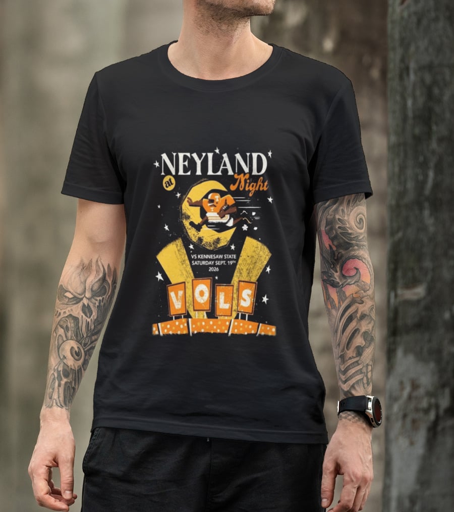 Neyland At Night Vols Vs Kennesaw State September 19 2026 Football Knoxville T-Shirt