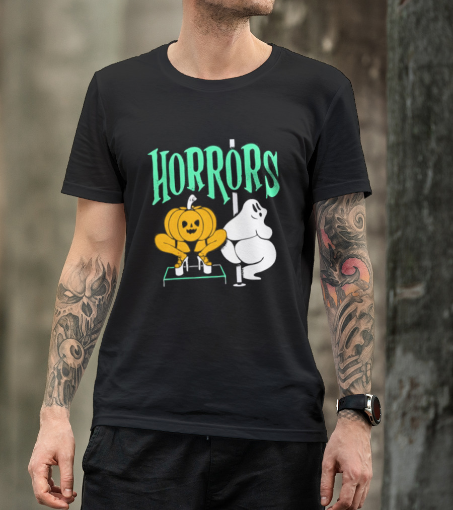 Horrors Halloween Meme Creepy Pumpkin Toilet Humor T-Shirt