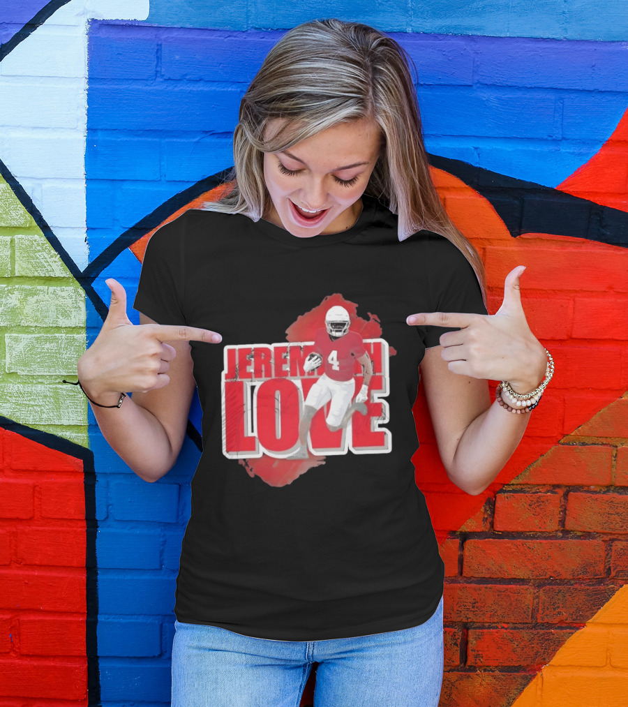 Jeremiyah Love Arizona Cardinals Football Number 4 Player T-Shirt