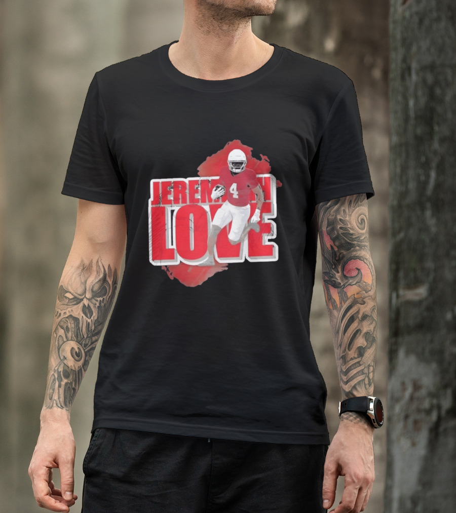Jeremiyah Love Arizona Cardinals Football Number 4 Player T-Shirt