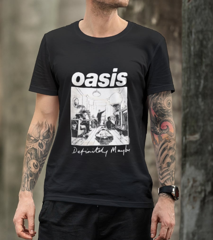 Oasis Definitely Maybe Living Room Scene T-Shirt