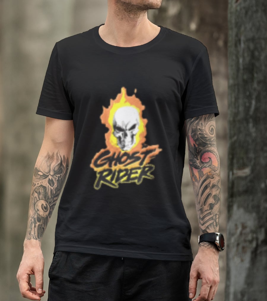 Marvel Ghost Rider Flaming Skull T-Shirt