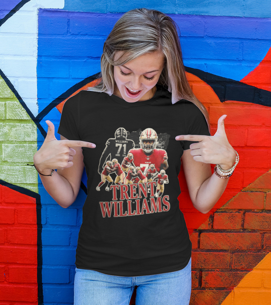 San Francisco 49ers Trent Williams Number 71 Action Poses T-Shirt
