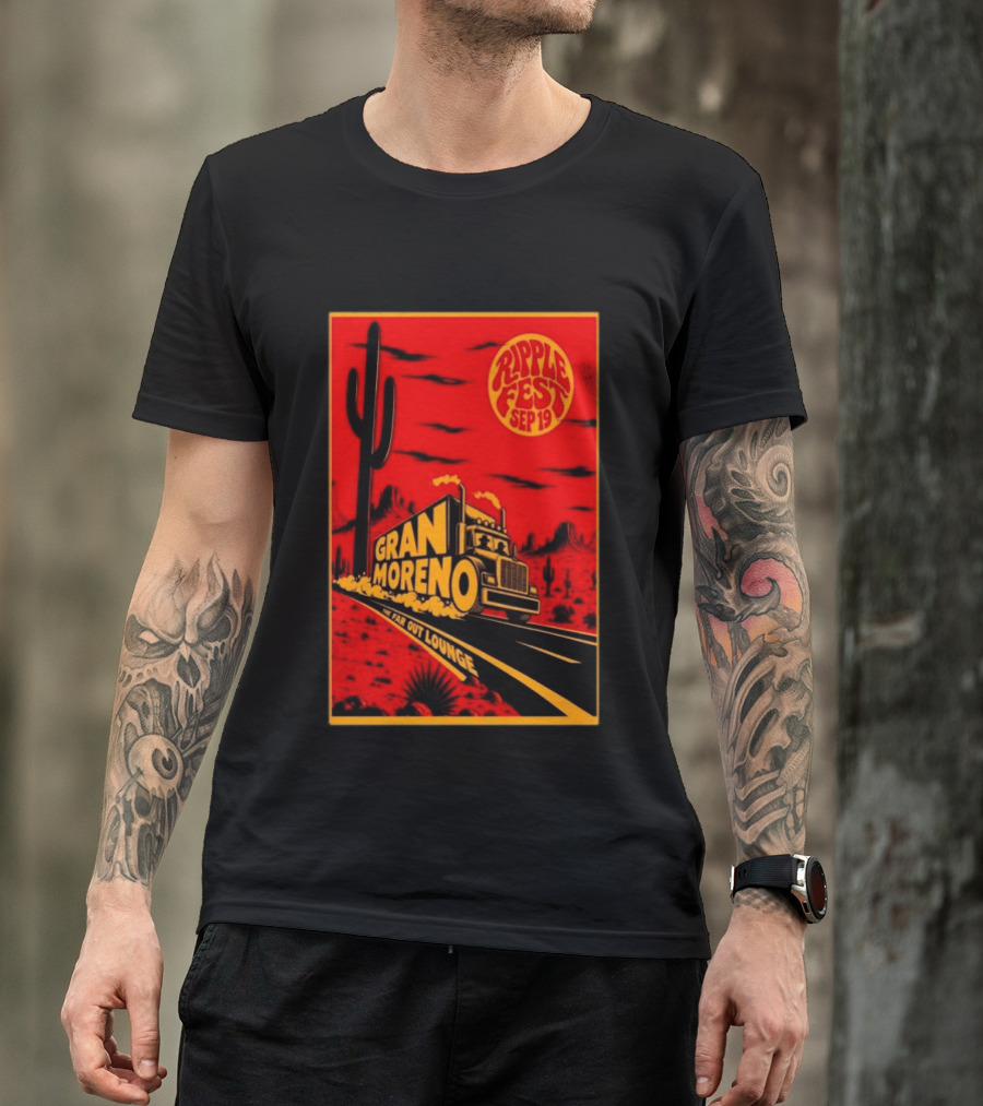 Gran Moreno Ripplefest Texas The Far Out Lounge September 19 2026 T-Shirt