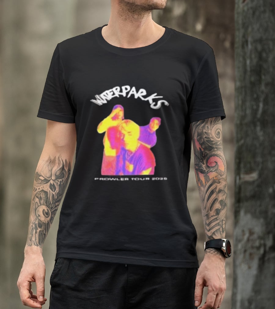 Waterparks Infrared Prowler Tour 2025 Crystallized Oceans Songs T-Shirt