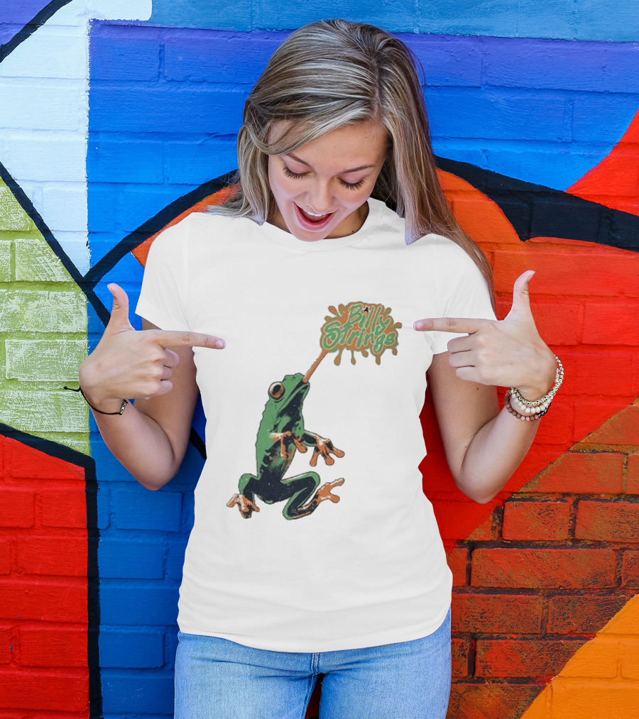 Billy Strings Frog With Orange Tongue And Fruit T-Shirt