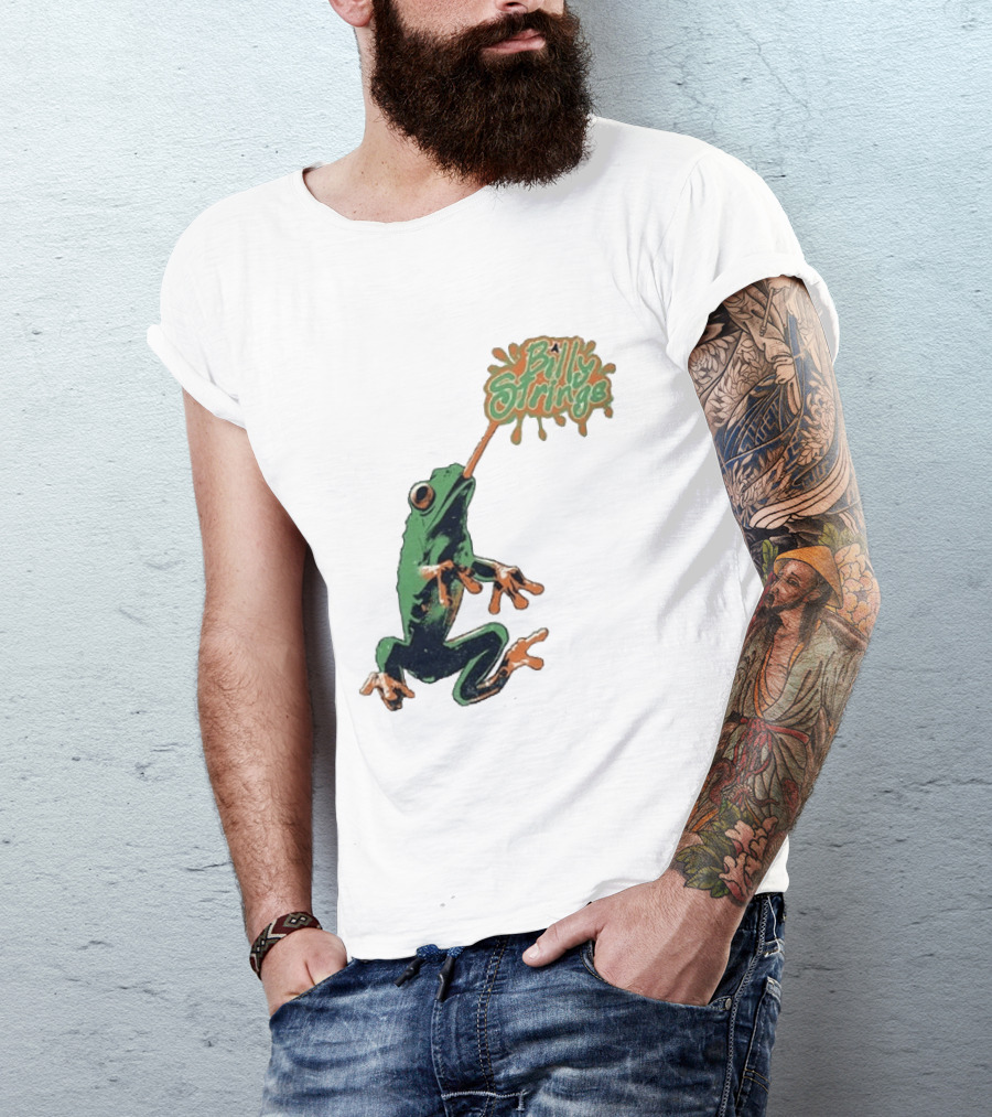 Billy Strings Frog With Orange Tongue And Fruit T-Shirt