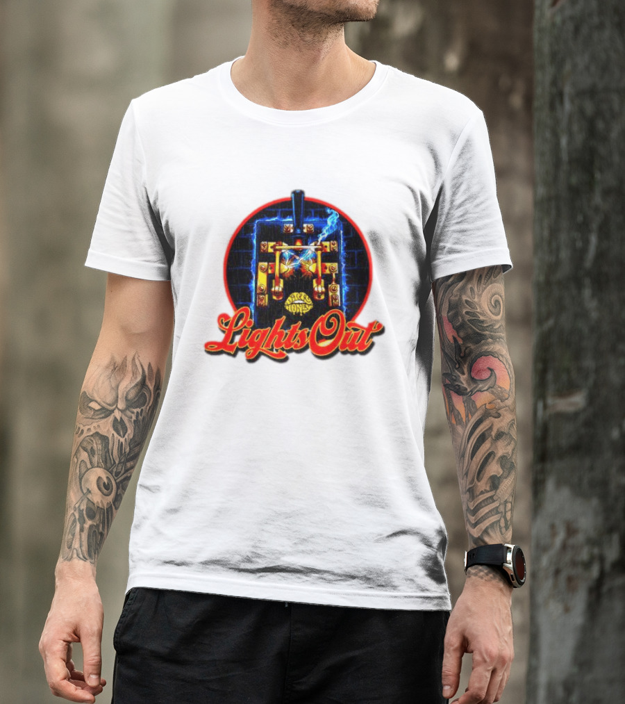 Dirty Honey Lights Out Electric Switch Rock Band Raglan T-Shirt