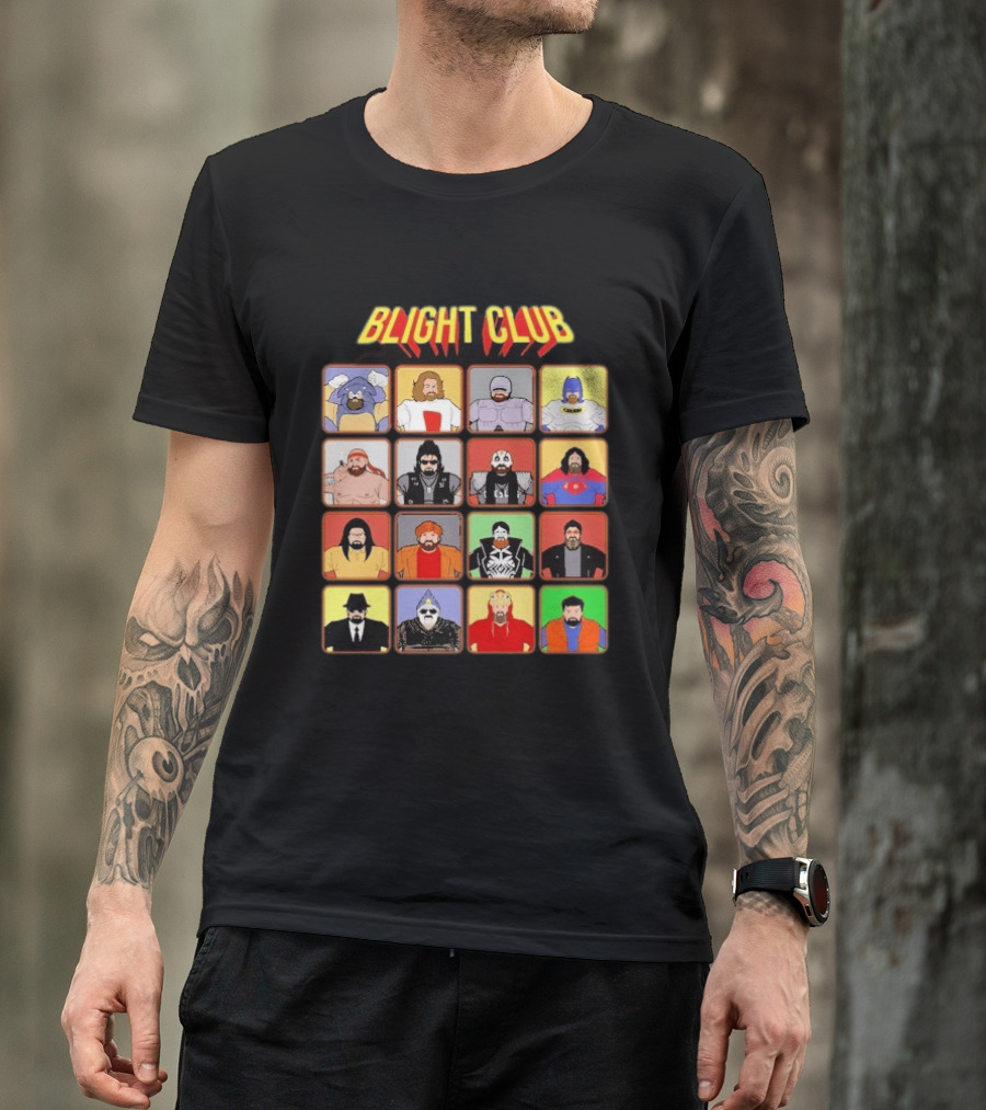 Blight Club Blighty Bunch Iconic Characters Ensemble T-Shirt