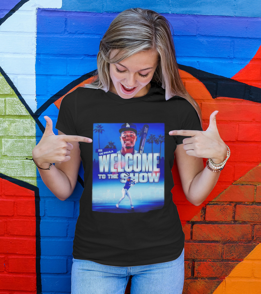 Josue De Paula Welcome To The Show Los Angeles Dodgers T-Shirt