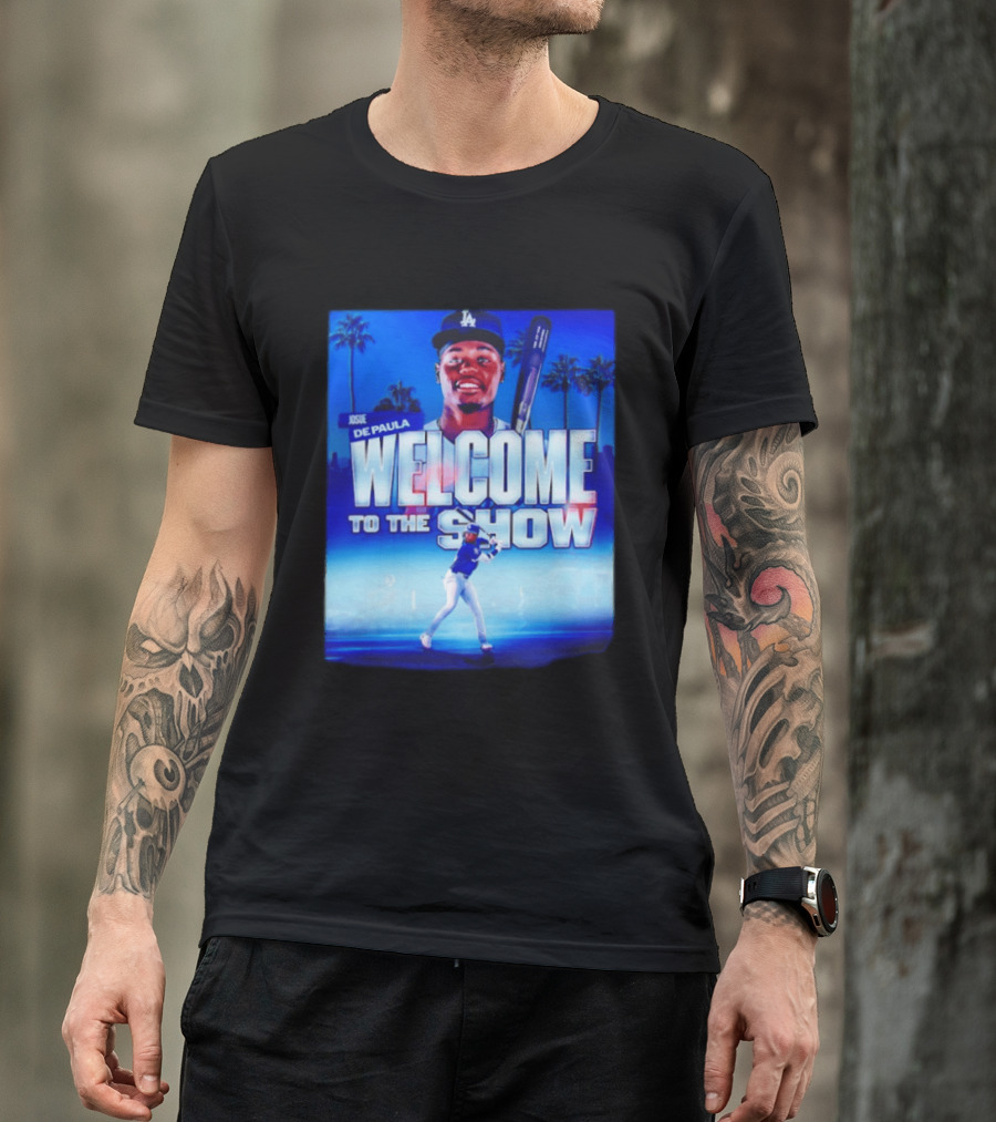 Josue De Paula Welcome To The Show Los Angeles Dodgers T-Shirt