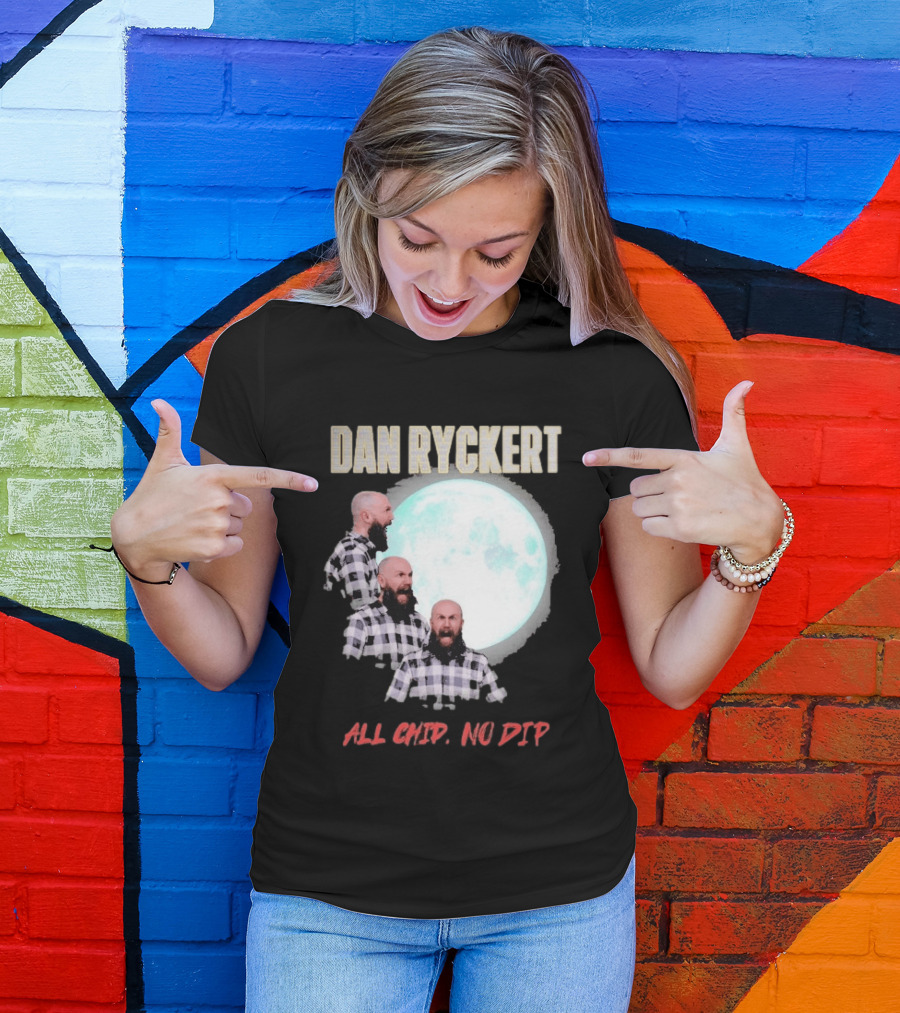 Dan Ryckert All Chip No Dip Plaid Moon Expression Series T-Shirt