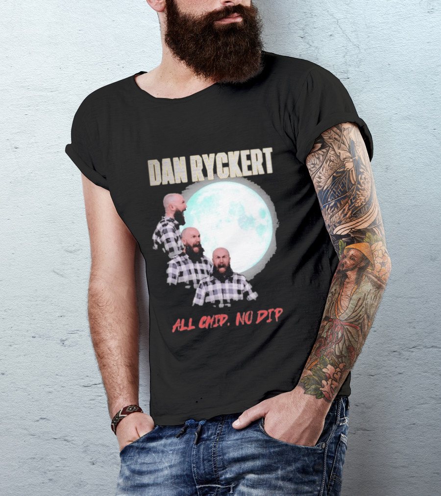 Dan Ryckert All Chip No Dip Plaid Moon Expression Series T-Shirt