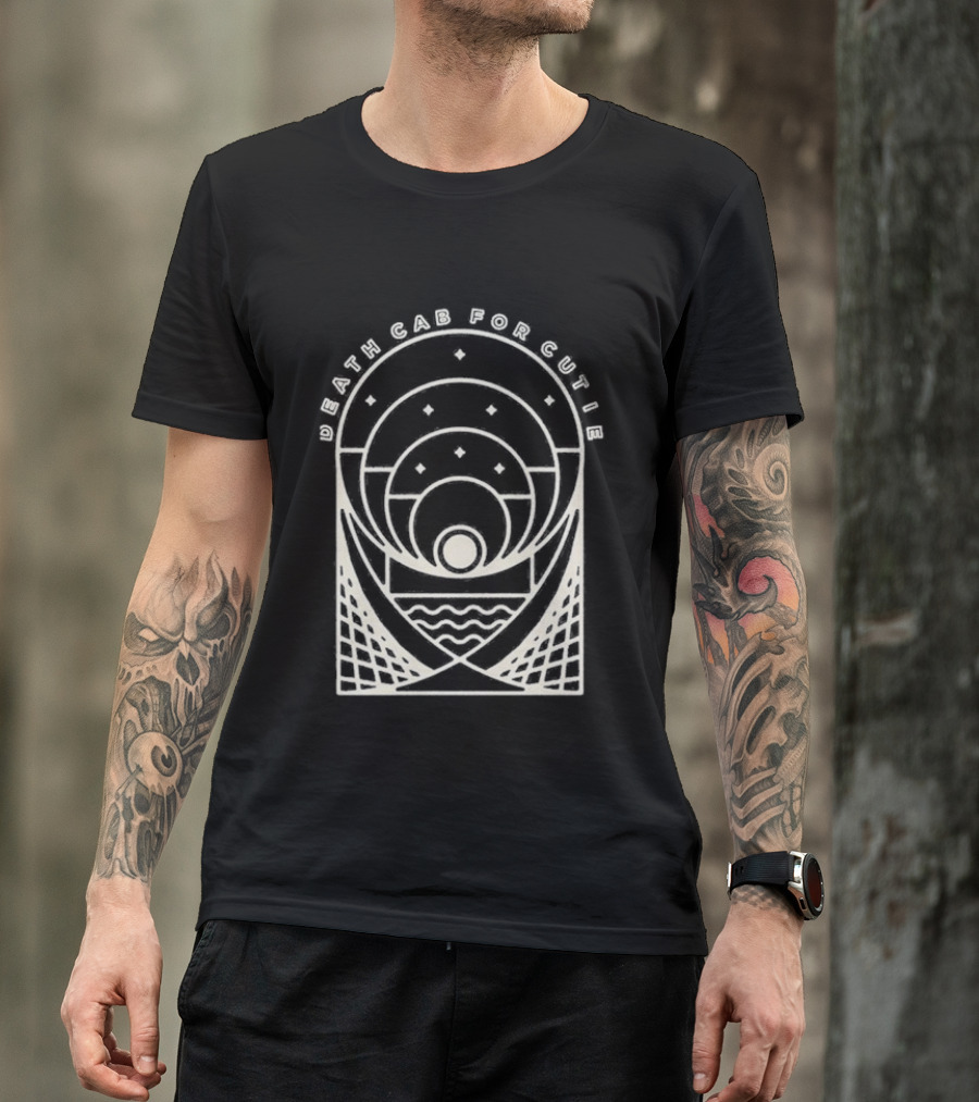 Death Cab For Cutie Post Modern Sun And Waves Circles T-Shirt