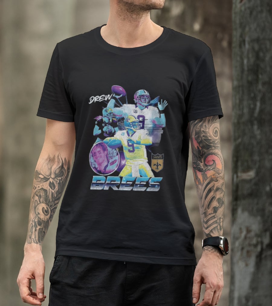 Drew Brees New Orleans Saints Pro Football Hall Of Fame 2026 Collage Saints T-Shirt